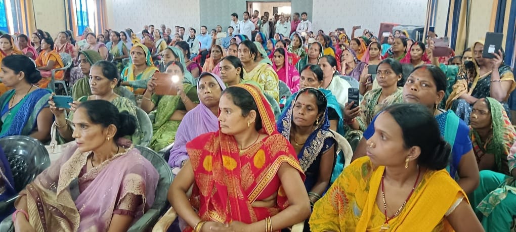 DM listened to grievances at the village meeting.