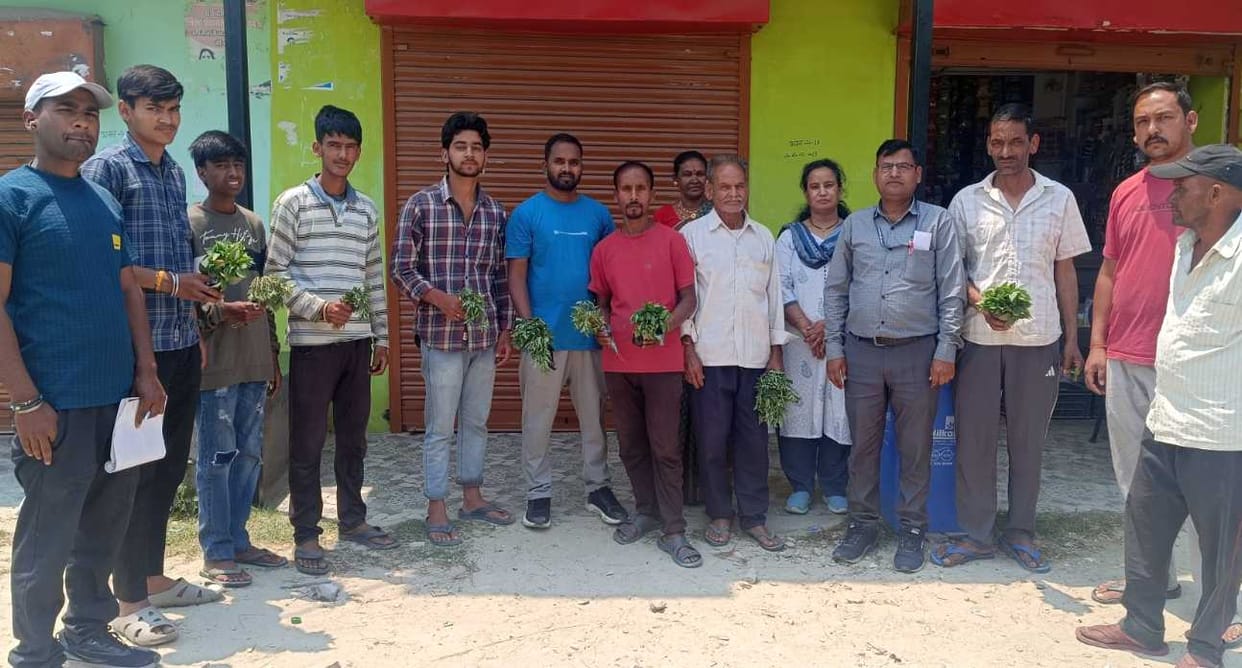 Farmers were made aware of sustainable farming.
