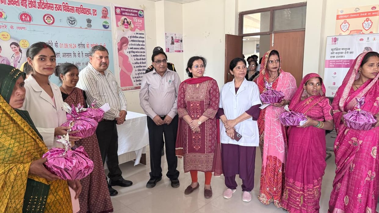 Nutrition kits distributed to pregnant women at the medical college.