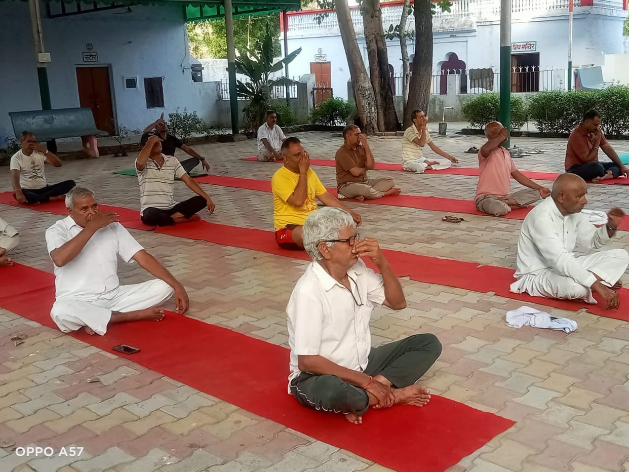 Four-day yoga camp begins in Nimoth village.