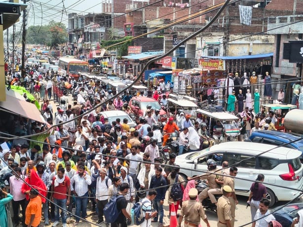 Candidates missed the exam and the city was choked with traffic jams.