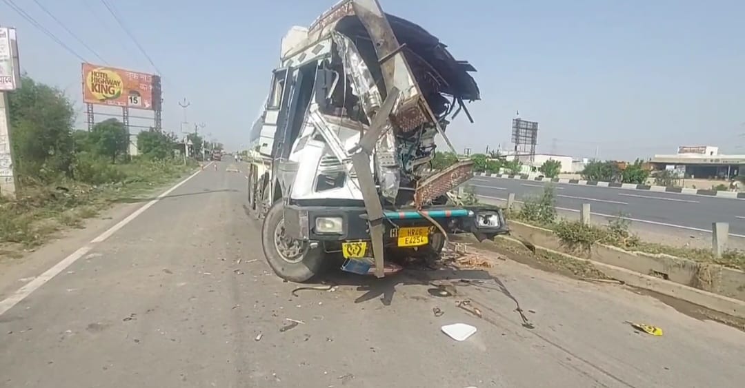 Chemical Tanker Crashes on NH-48 Near Pragpura, Leak Controlled by Fire Brigade; Driver Stable