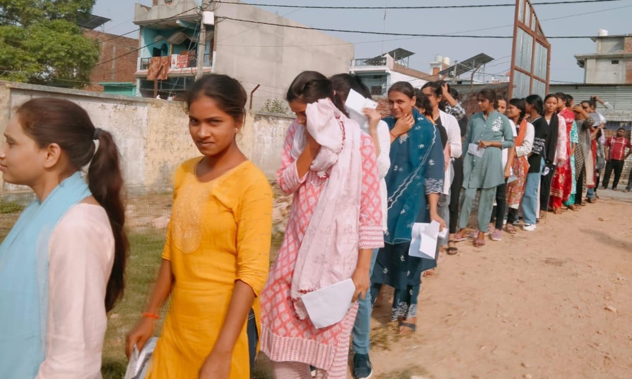 723 candidates appeared for the constable recruitment written examination.