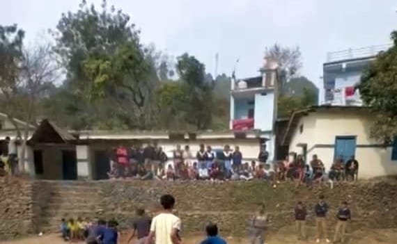 Government Inter College Gumti grappling with a shortage of teachers.