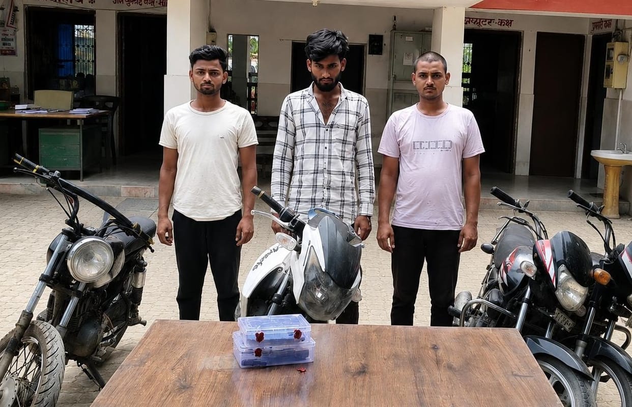 Three accused of vehicle theft gang arrested