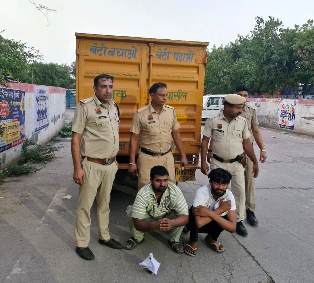 162 cartons of illicit liquor seized; two accused arrested.