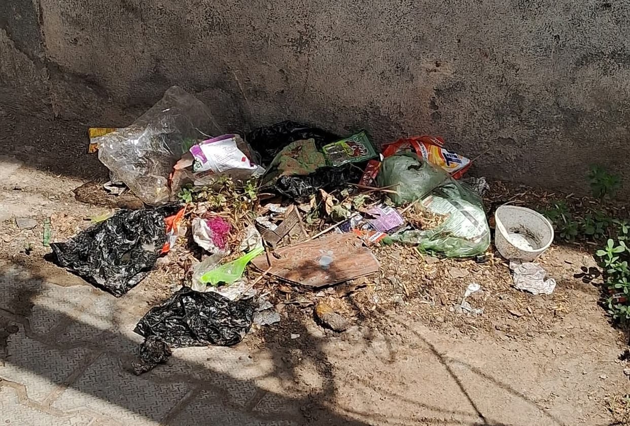 Piles of garbage scattered across the city; vacant plots turned into dumping yards.