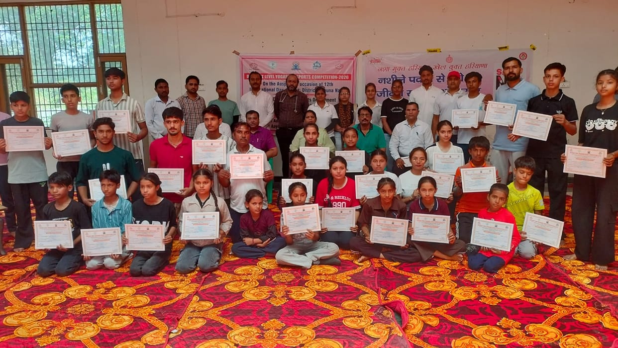 Children and youth showcased their talent in yoga