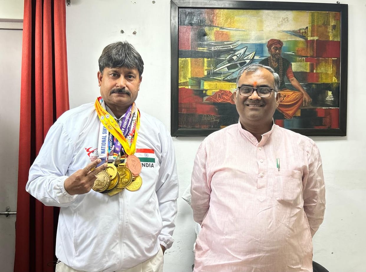 Sports Minister honored Pankaj Sharma