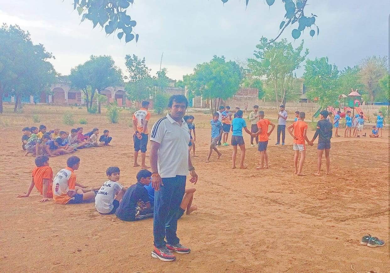 Players at the Kabaddi sports nursery in Surehti village are preparing for the 'Mahakumbh'.