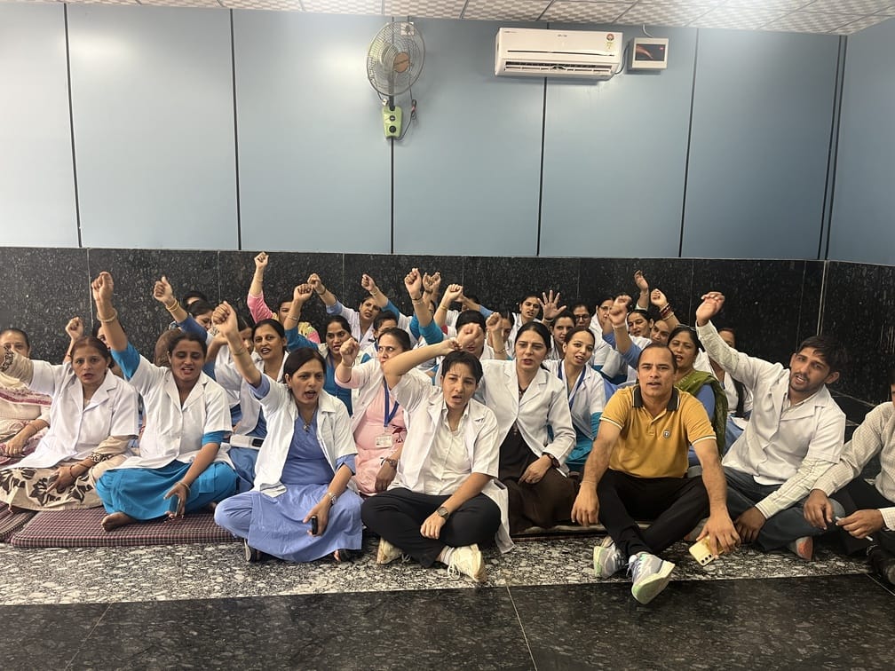 Outrage expressed over remarks made against nurses; work halted for two hours.