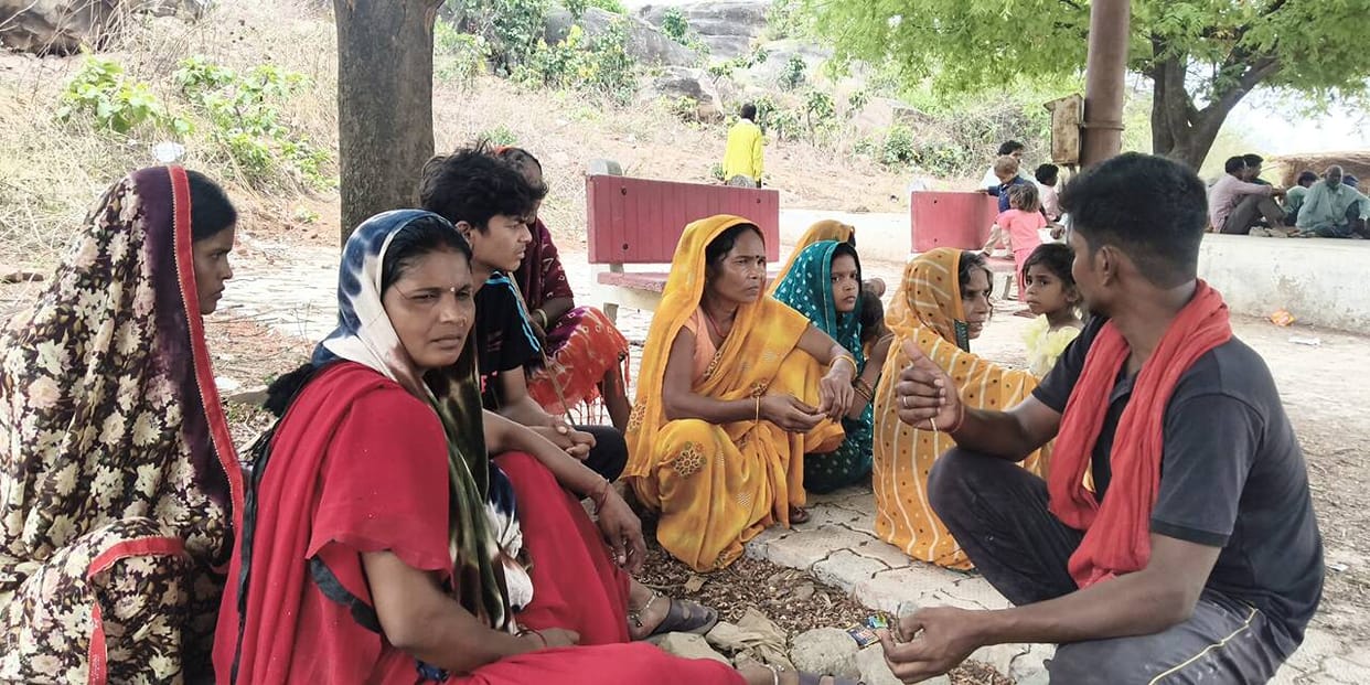 Village Head falls ill and dies en route to treatment; allegations of harassment leveled against the ADO (Panchayat) and the Panchayat Secretary; commotion ensues.