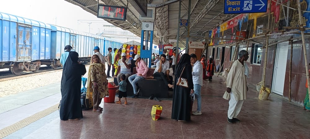 Seven pairs of trains cancelled due to track doubling work.
