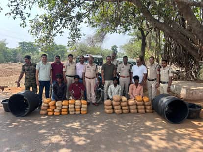 Success for Police and Cyber Cell 72 kg of cannabis worth ₹36 lakh seized in Balod