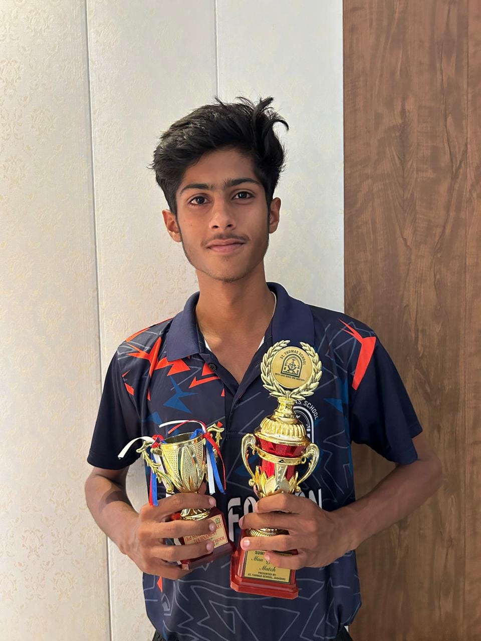 Sarthak shining with the bat