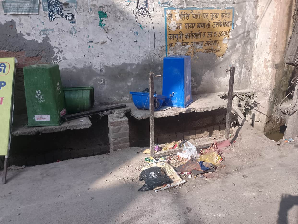 Dustbins installed after spending lakhs were broken
