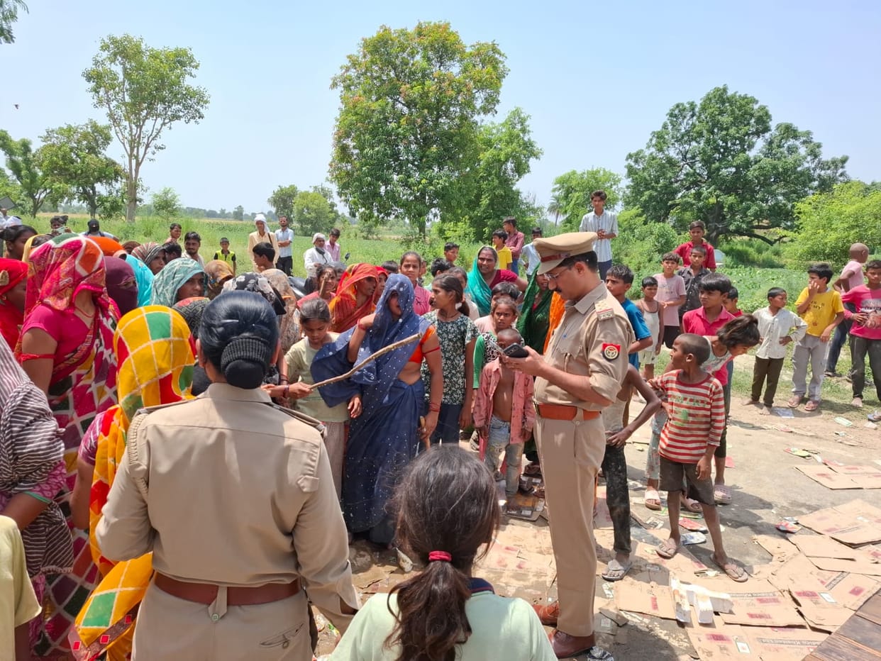 Women vandalized a liquor shop and staged a road blockade.