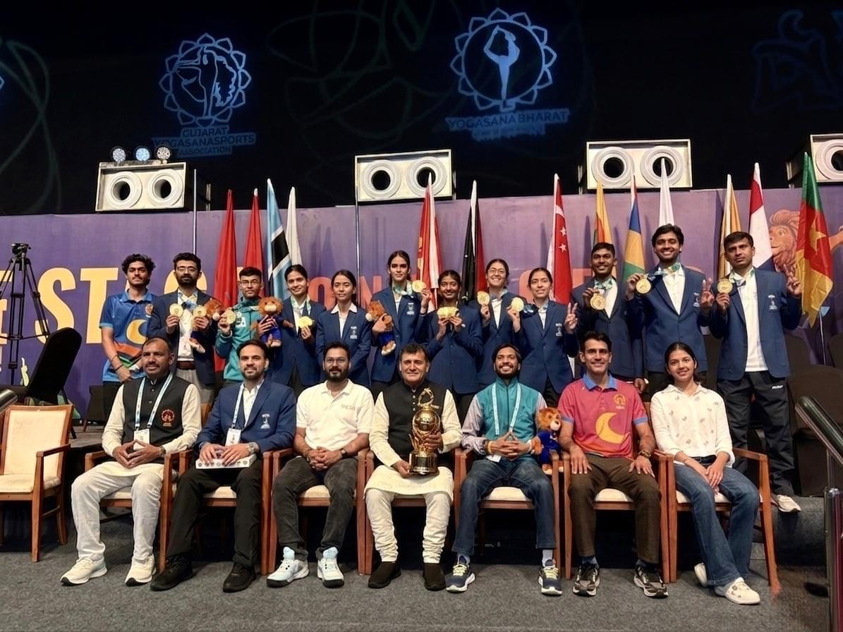 Haryana athletes won 17 gold medals at the World Yogasana Championship.