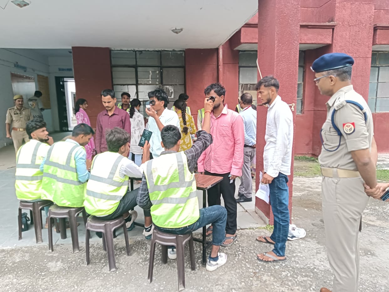 8,933 candidates appeared for the police recruitment exam on the final day.