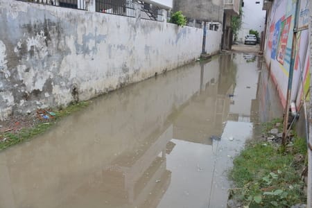 Heavy rain overnight led to waterlogging in several areas; the body of a four-year-old girl was found floating in a pond