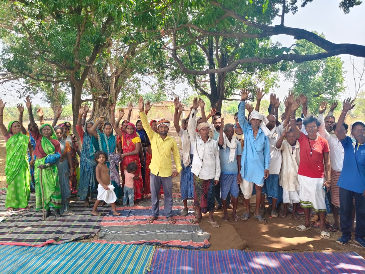 Villagers, upset over not receiving rations, staged another protest to express their displeasure.