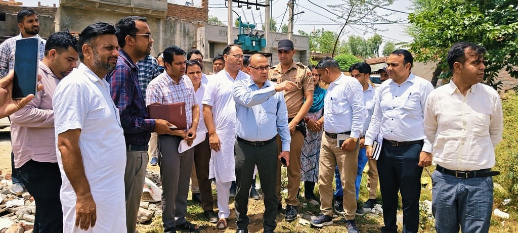 Instructions issued to complete sewer, drain, and drainage works by June 30; DC inspects site in Bhuna