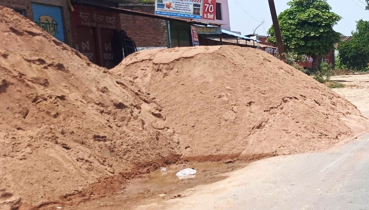 Surge in prices of river sand and crushed stone due to costlier diesel.