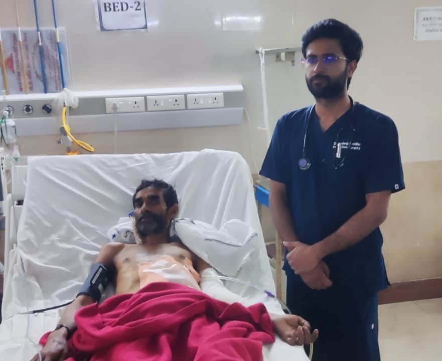 फोटो - 11 रानी दुर्गावती मेडिकल कॉलेज में भर्ती सर्जरी के बाद मरीज। स्रोत- मेडिकल कॉलेज।