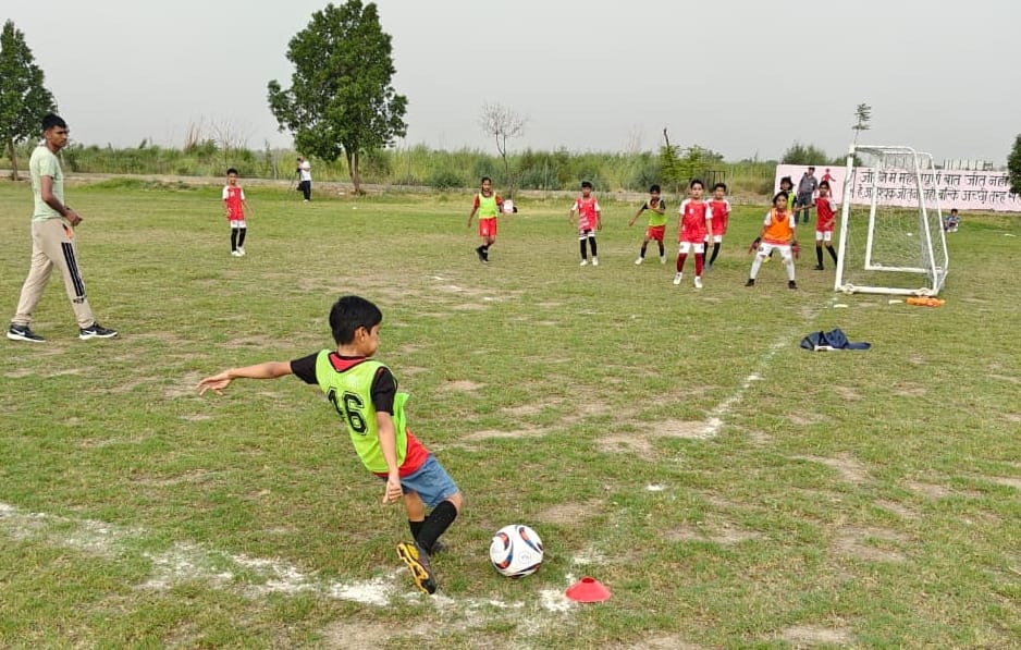 In the Under-13 Football League match, Goyla Kalan defeated City Bahadurgarh 5-0.