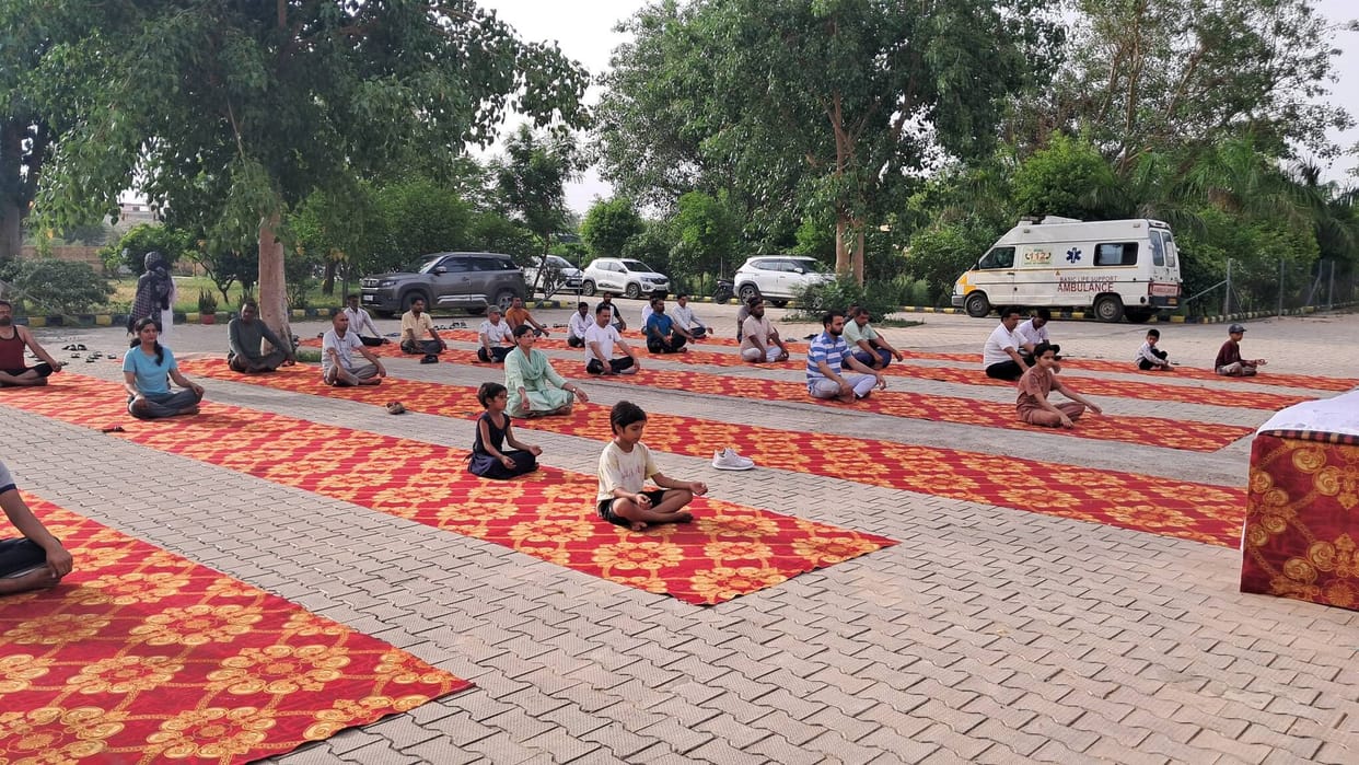 Training on a healthy lifestyle is being provided.