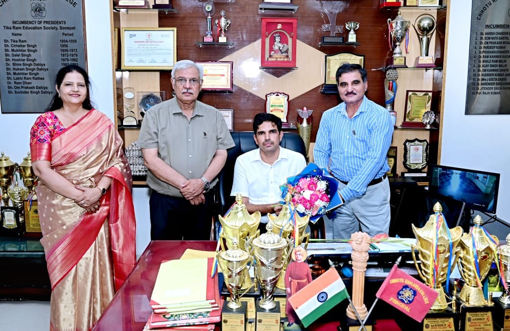 Dr. Rajiv assumed the office of Principal of Chhotu Ram Arya College.Show alternatives