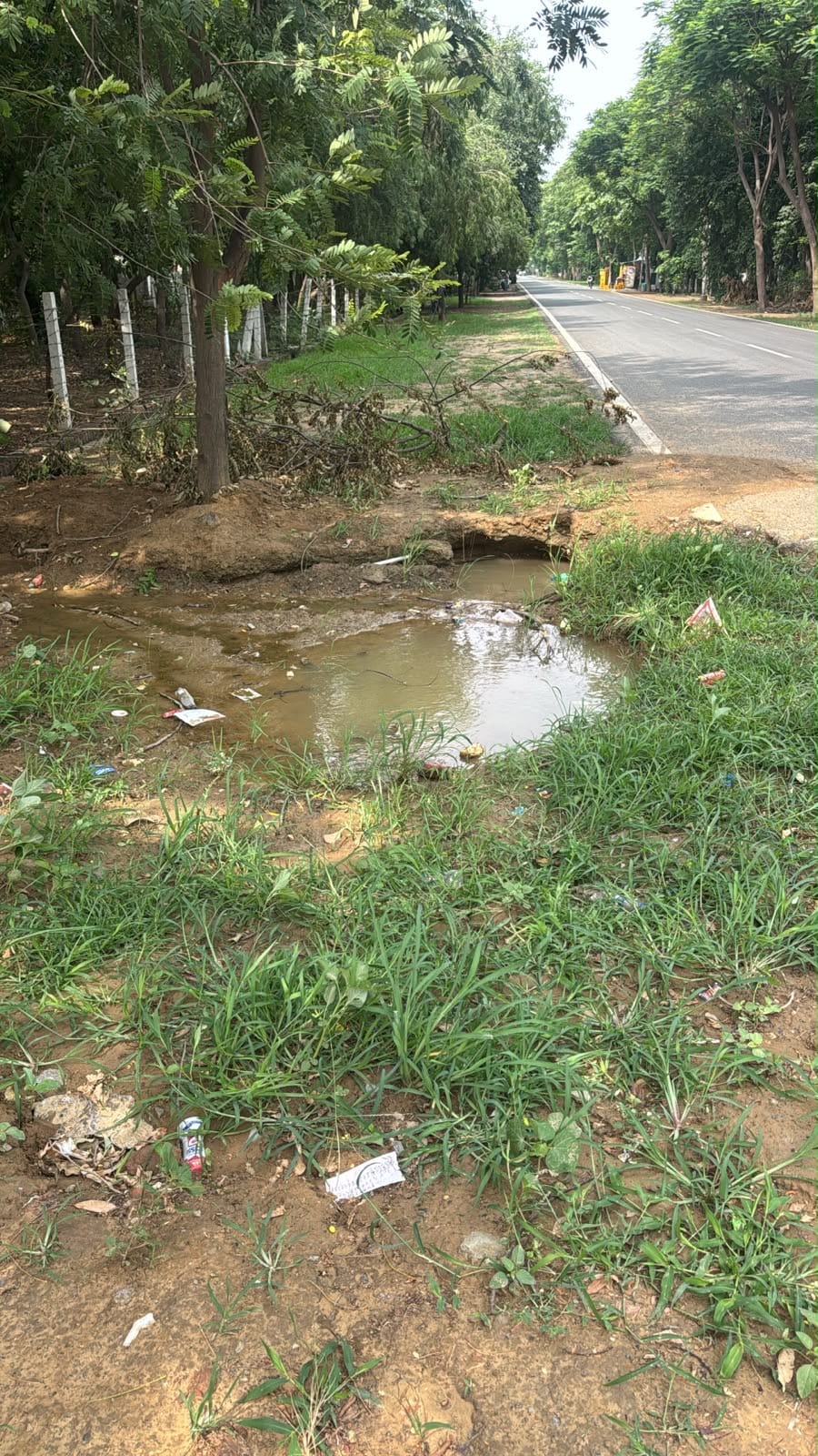 Leakage in Ganga water pipeline; residents inconvenienced.