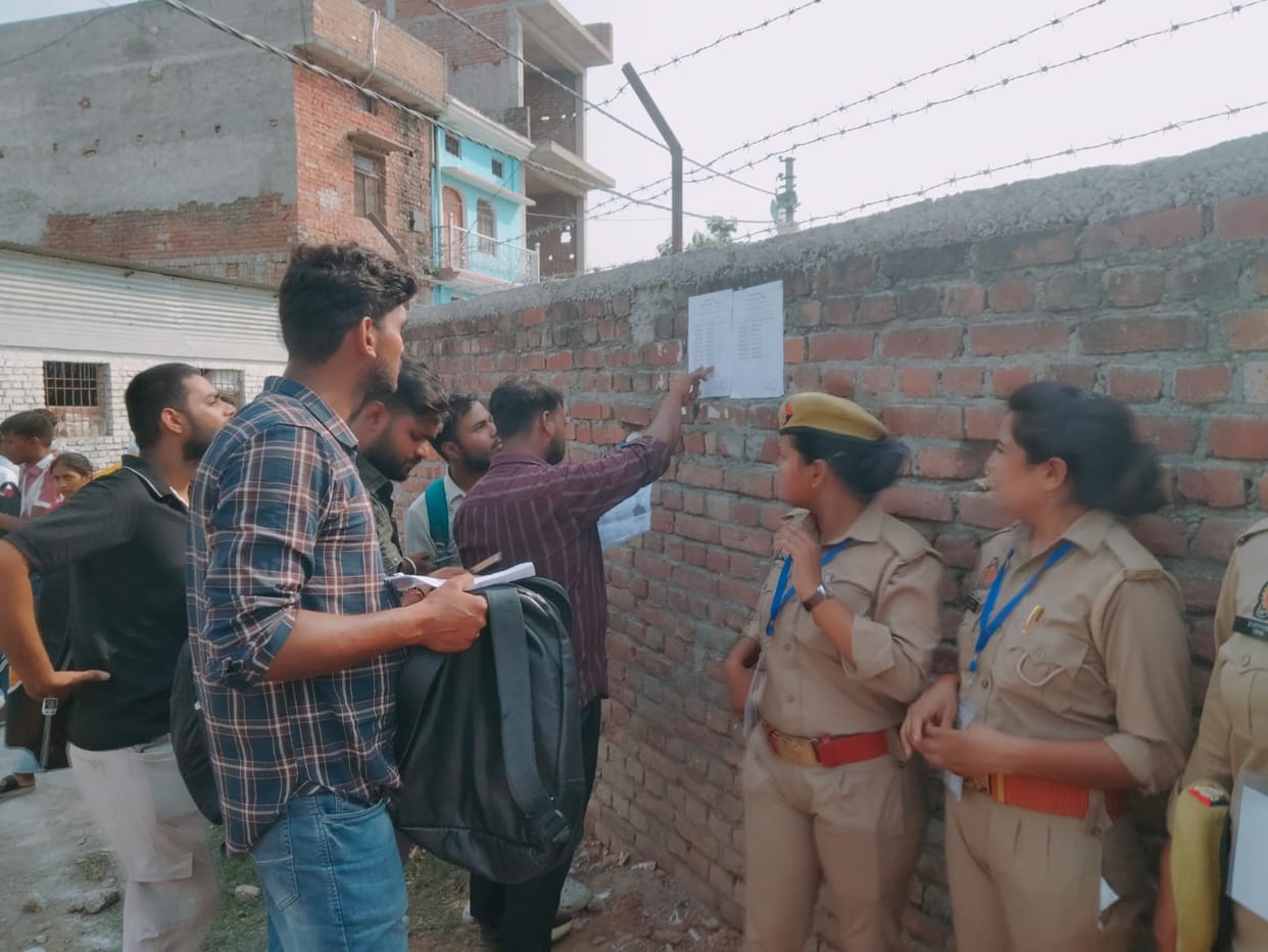 242 candidates skipped the constable recruitment exam on the final day.
