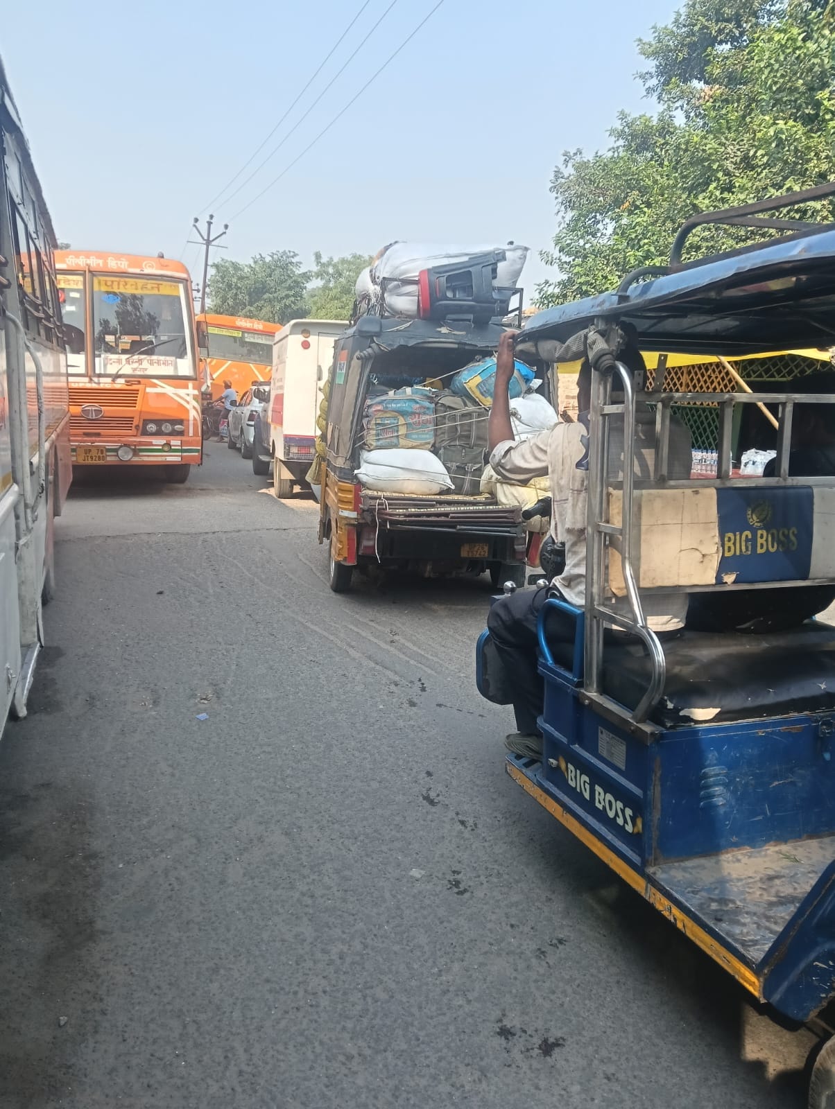 Shortage of space at Pilibhit depot; three AC buses sent back.