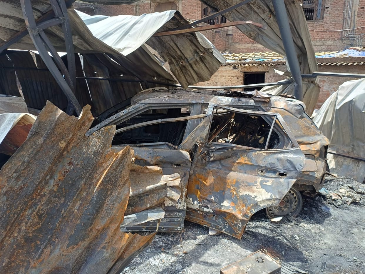 Woken up by explosions... people fled their homes carrying gas cylinders.