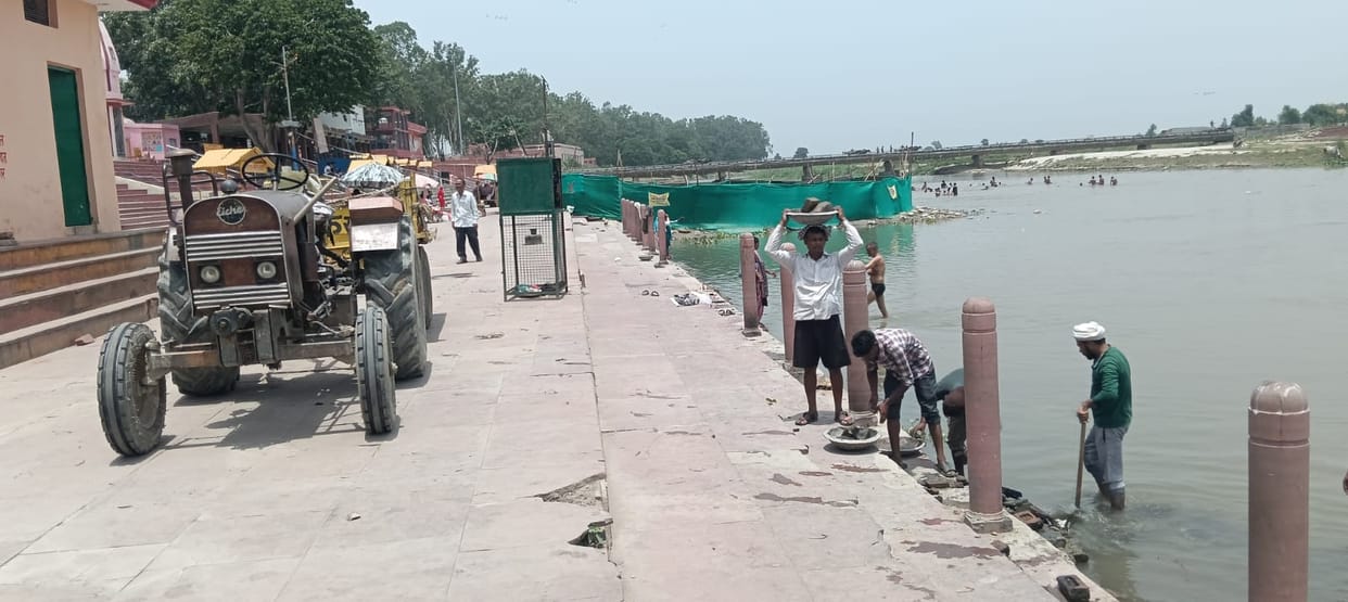 The water level of Shuktirtha Ganga increased, devotees took bath.