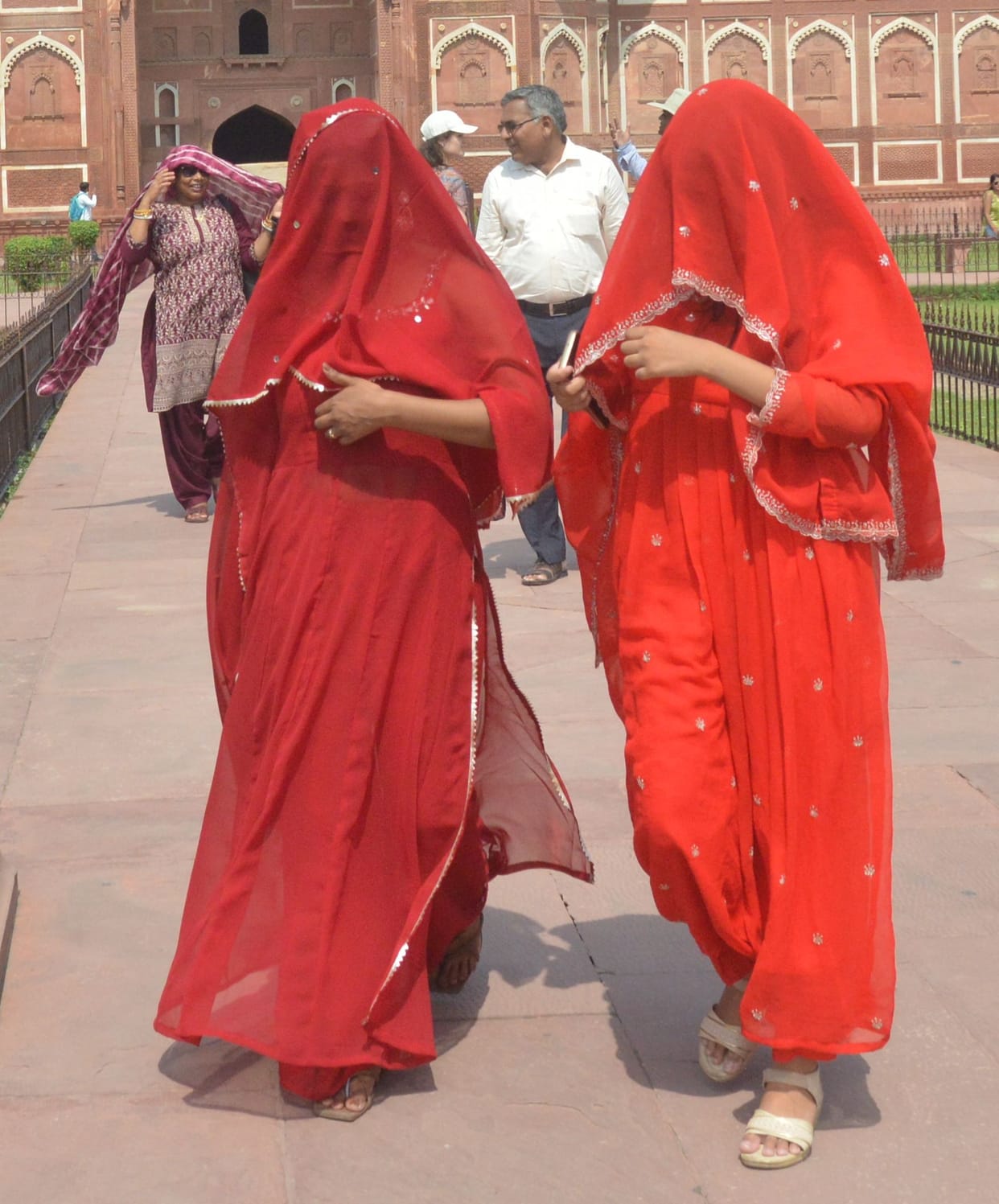 Scorching heat tormented during the day; light rain brought relief at night.