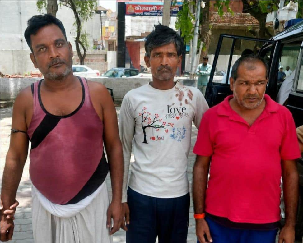 फोटो-28- साधु की हत्या में नामजद तीन आरोपी। स्रोत: पुलिस