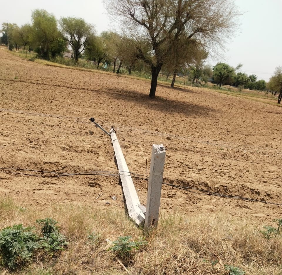 364 electricity poles toppled and 40 transformers damaged in the district due to the storm.