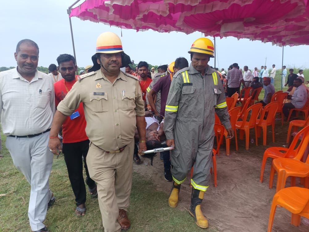 Preparedness to deal with floods was tested by conducting a mock drill in the Bansi River.