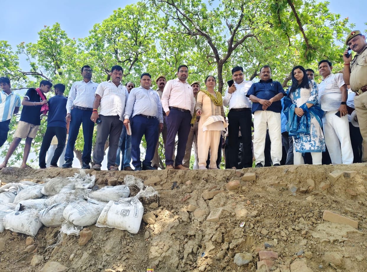 Mock drill conducted to prepare against riverbank erosion