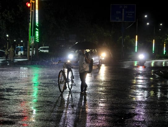 Weather takes a turn in Panchkula due to gusty winds.