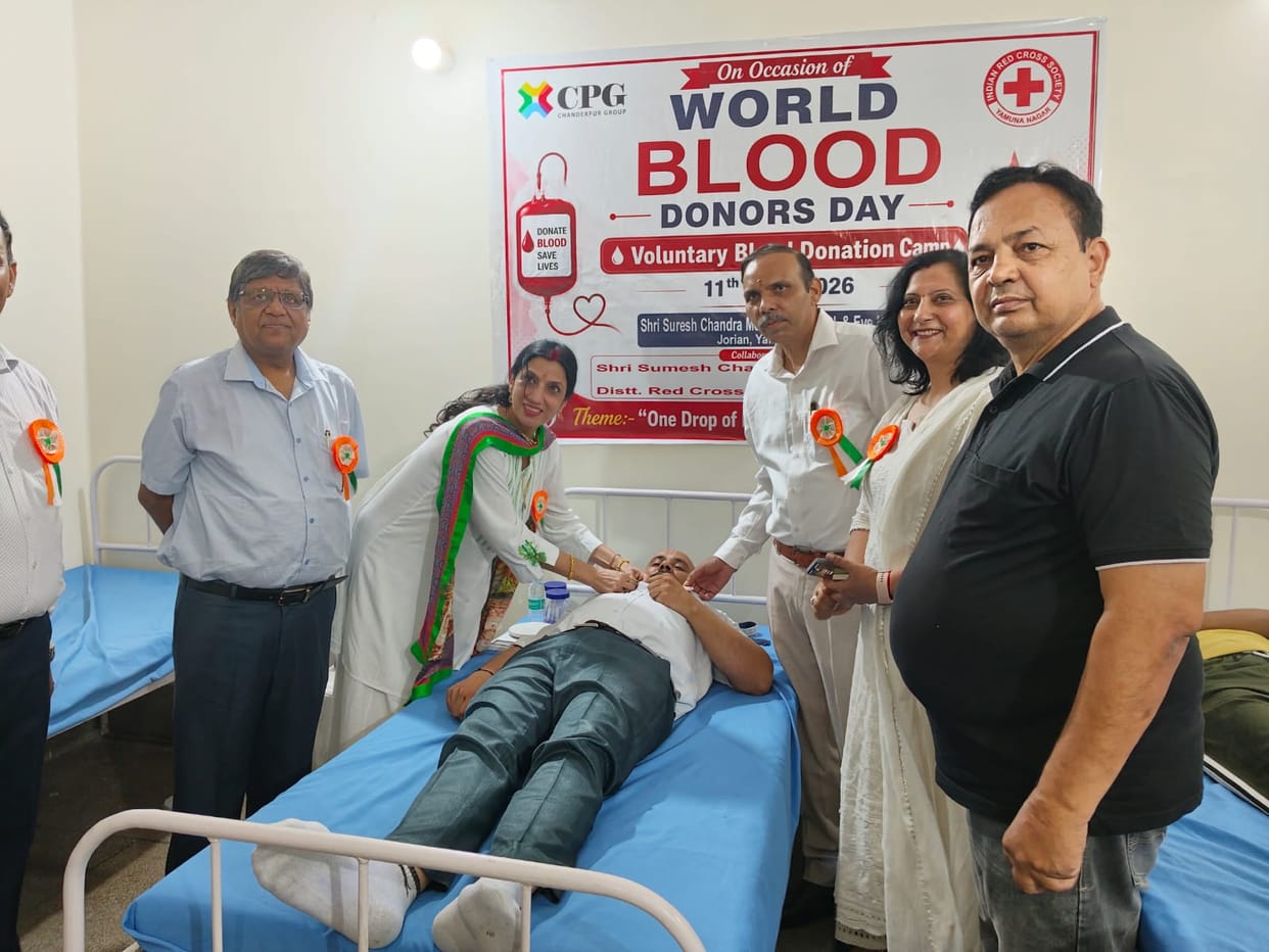 101 people donated blood at the camp