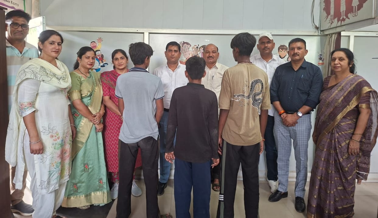 The District Child Welfare Committee rescued three children