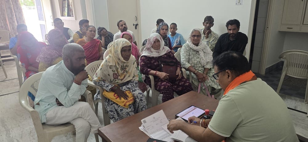 Issues faced by 107 citizens were resolved.