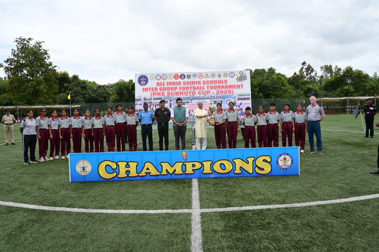 Priyanshu Chaudhary named Best Goalkeeper at Pre-Subroto Cup 2026.