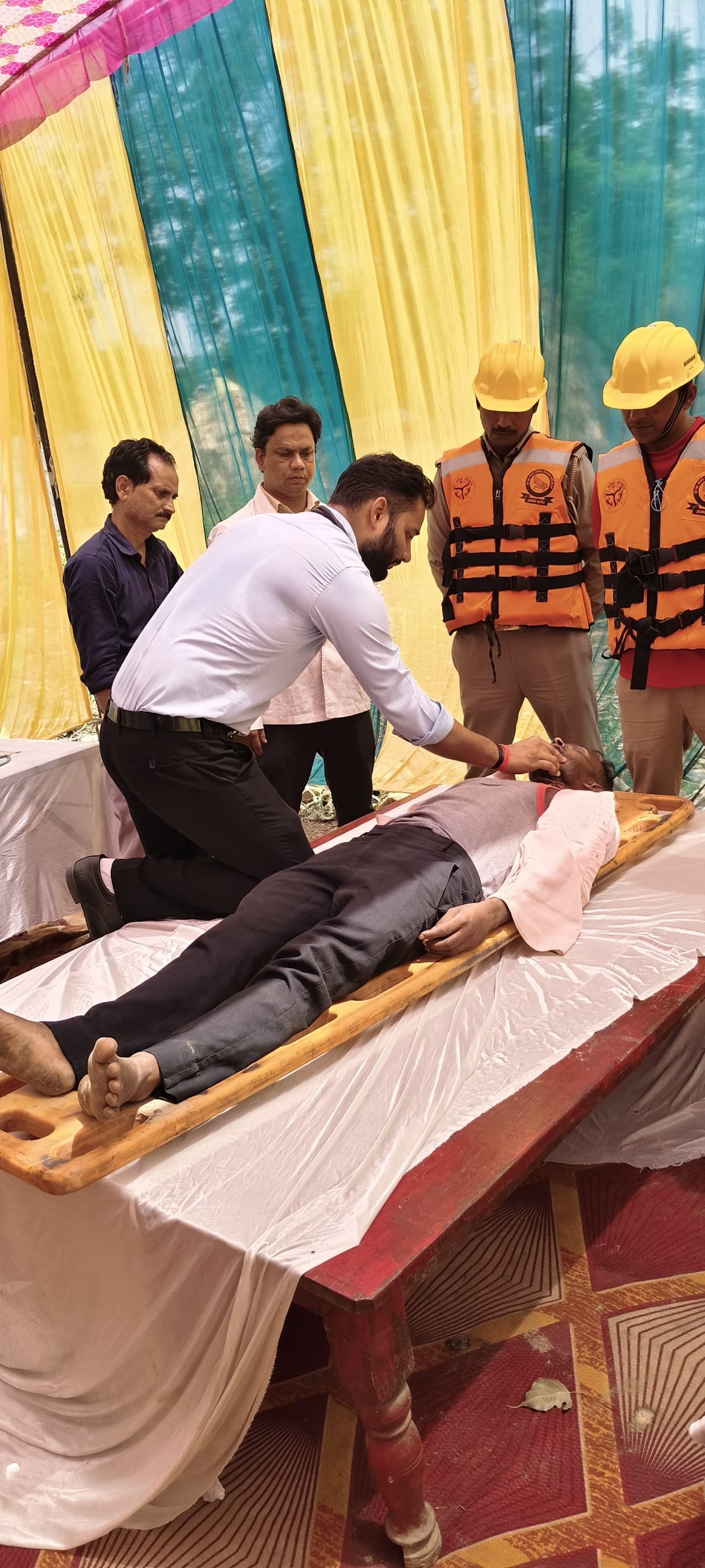 State-level flood disaster mock drill successful in four tehsils.