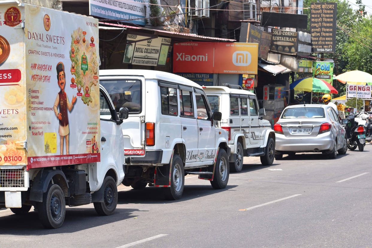 Despite the ban in the city, vehicles are being parked in no parking zones.