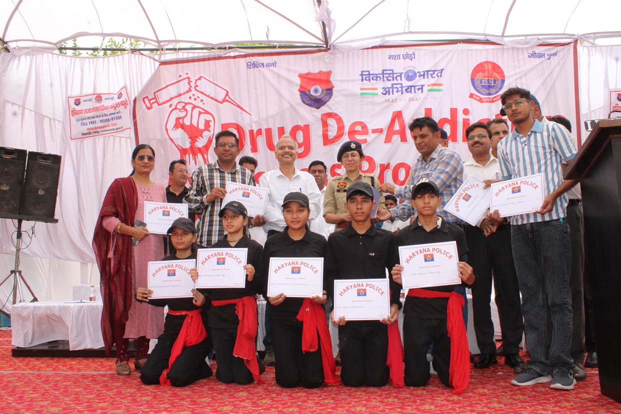 Pledge for a drug-free state resonates under the 'Drug-Free Haryana' campaign