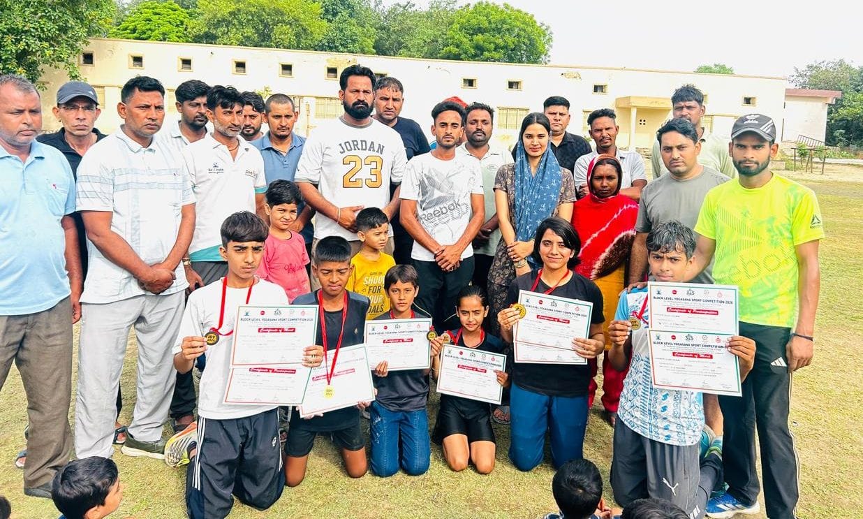 Safidon's Athletic Nursery Dominates Block-Level Yogasan Competition